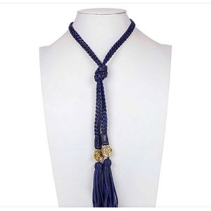 Patricia Nash - Cara Leather Lariat Braided Necklace